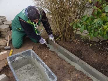Beeteinfassung neu gestalten